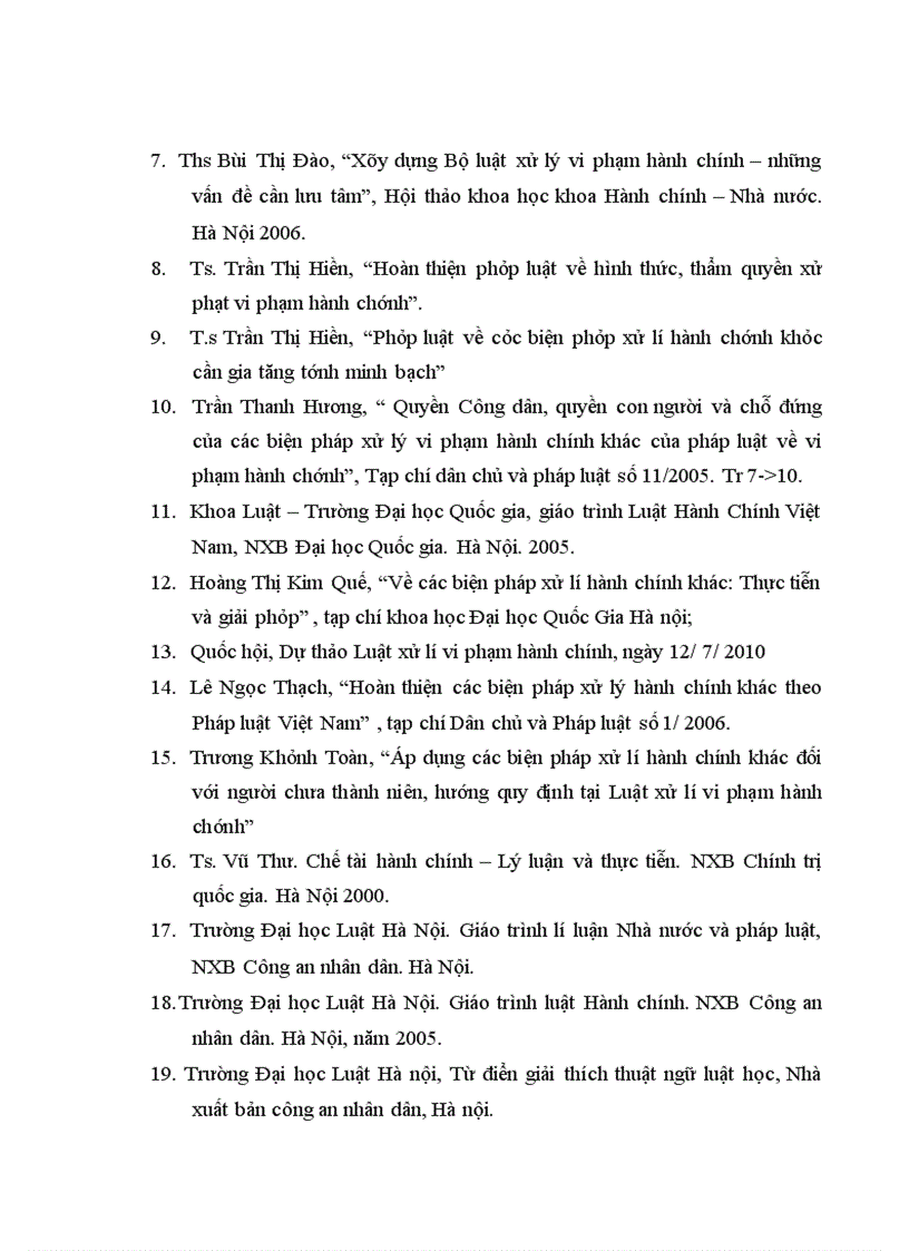 image for page Các biện pháp xử lí hành chính khác theo quy định của pháp luật Việt Nam