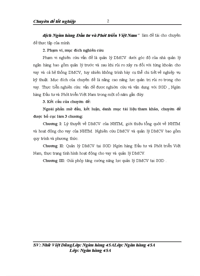 image for page Quản lý Danh mục cho vay tại Sở giao dịch Ngân hàng Đầu tư và Phát triển Việt Nam
