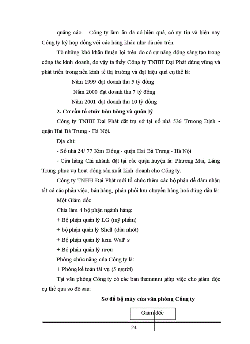 image for page Tình hình thực tế của Công ty TNHH Đại Phát