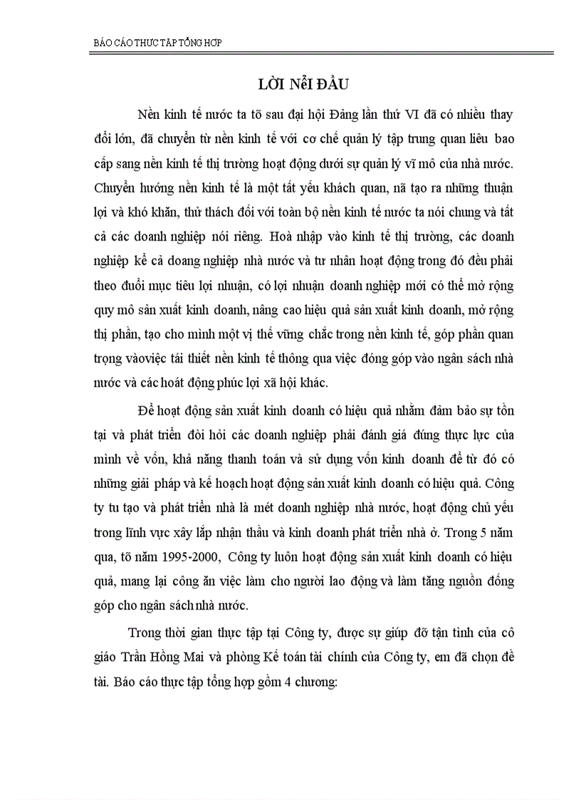 image for page Tình hình tổ chức công tác kế toán Công ty tu tạo và phát triển nhà.