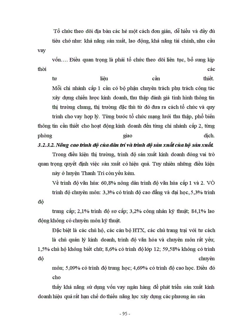 image for page Một số giải pháp nhằm mở rộng và nâng cao hiệu quả công tác cho vay hộ sản xuất ở NHNo&PTNT Thanh Trì