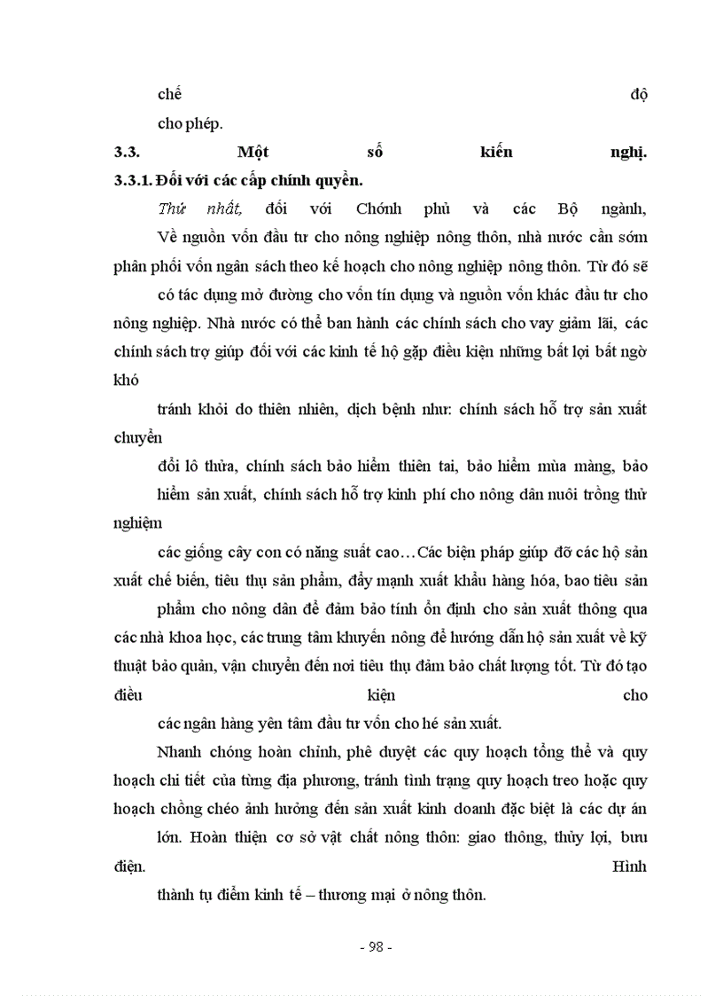 image for page Một số giải pháp nhằm mở rộng và nâng cao hiệu quả công tác cho vay hộ sản xuất ở NHNo&PTNT Thanh Trì