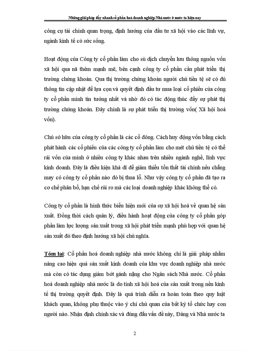 image for page Những giải pháp đẩy nhanh cổ phần hoá doanh nghiệp nhà nước