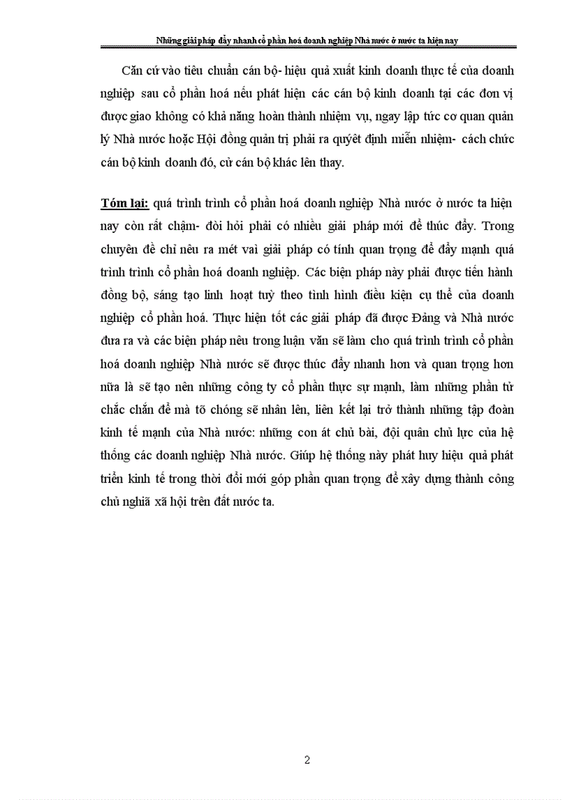 image for page Những giải pháp đẩy nhanh cổ phần hoá doanh nghiệp nhà nước