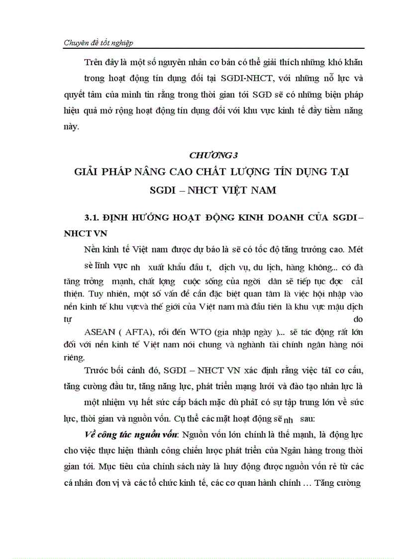 image for page Nâng cao chất lượng tín dụng tại SGDI-NHCTVN