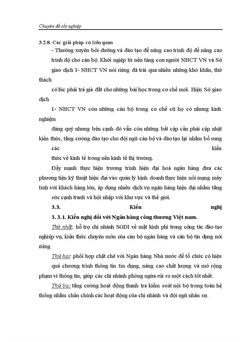 image for page Nâng cao chất lượng tín dụng tại SGDI-NHCTVN