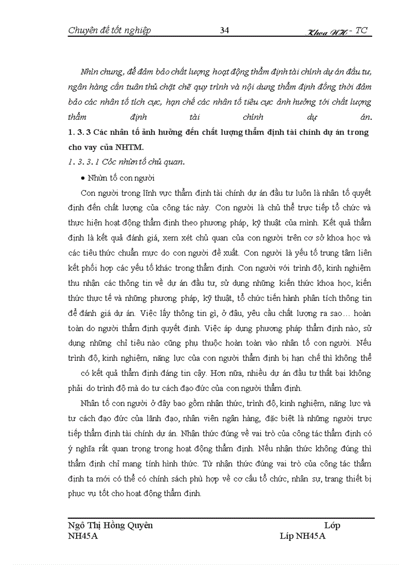 image for page Nâng cao chất lượng thẩm định tài chính dự án trong hoạt động cho vay tại hội sở Ngân hàng thương mại cổ phần Bắc Á