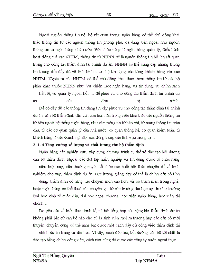 image for page Nâng cao chất lượng thẩm định tài chính dự án trong hoạt động cho vay tại hội sở Ngân hàng thương mại cổ phần Bắc Á