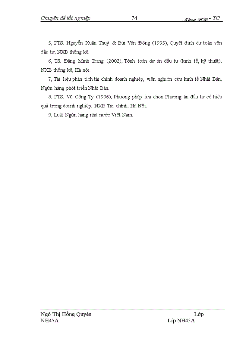 image for page Nâng cao chất lượng thẩm định tài chính dự án trong hoạt động cho vay tại hội sở Ngân hàng thương mại cổ phần Bắc Á