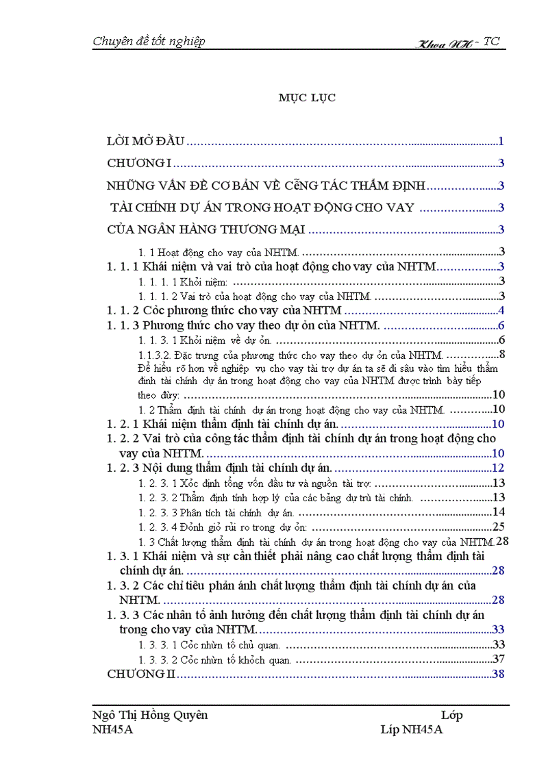 image for page Nâng cao chất lượng thẩm định tài chính dự án trong hoạt động cho vay tại hội sở Ngân hàng thương mại cổ phần Bắc Á