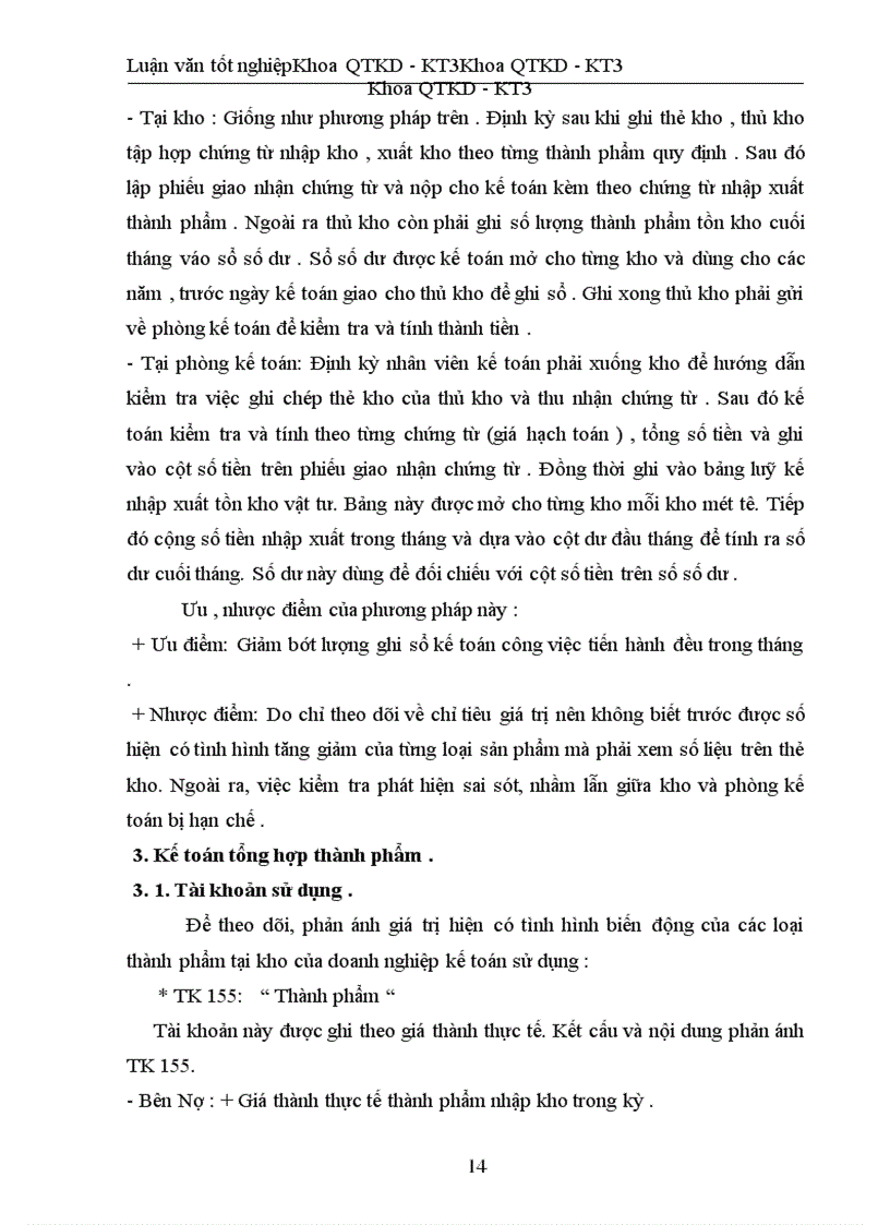 image for page Hạch toán thành phẩm, tiêu thụ thành phẩm và xác định kết quả tiêu thụ tại Công ty Vật Tư Thiết Bị Nông Sản