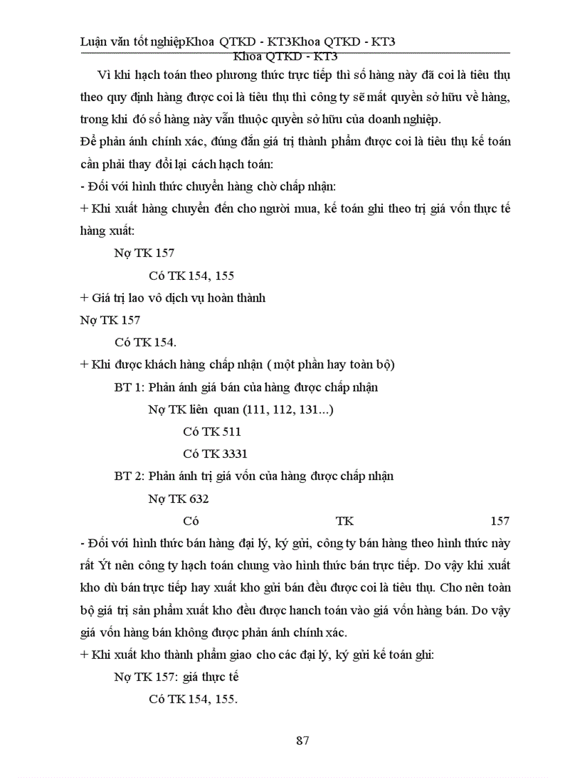 image for page Hạch toán thành phẩm, tiêu thụ thành phẩm và xác định kết quả tiêu thụ tại Công ty Vật Tư Thiết Bị Nông Sản