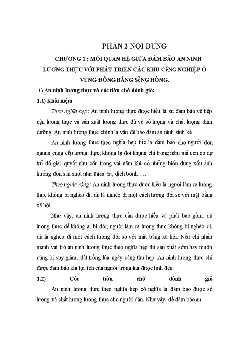 image for page Giải pháp cho vấn đề an ninh lương thực trong xu thế phát triển các khu công nghiệp vùng đồng bằng sông Hồng -