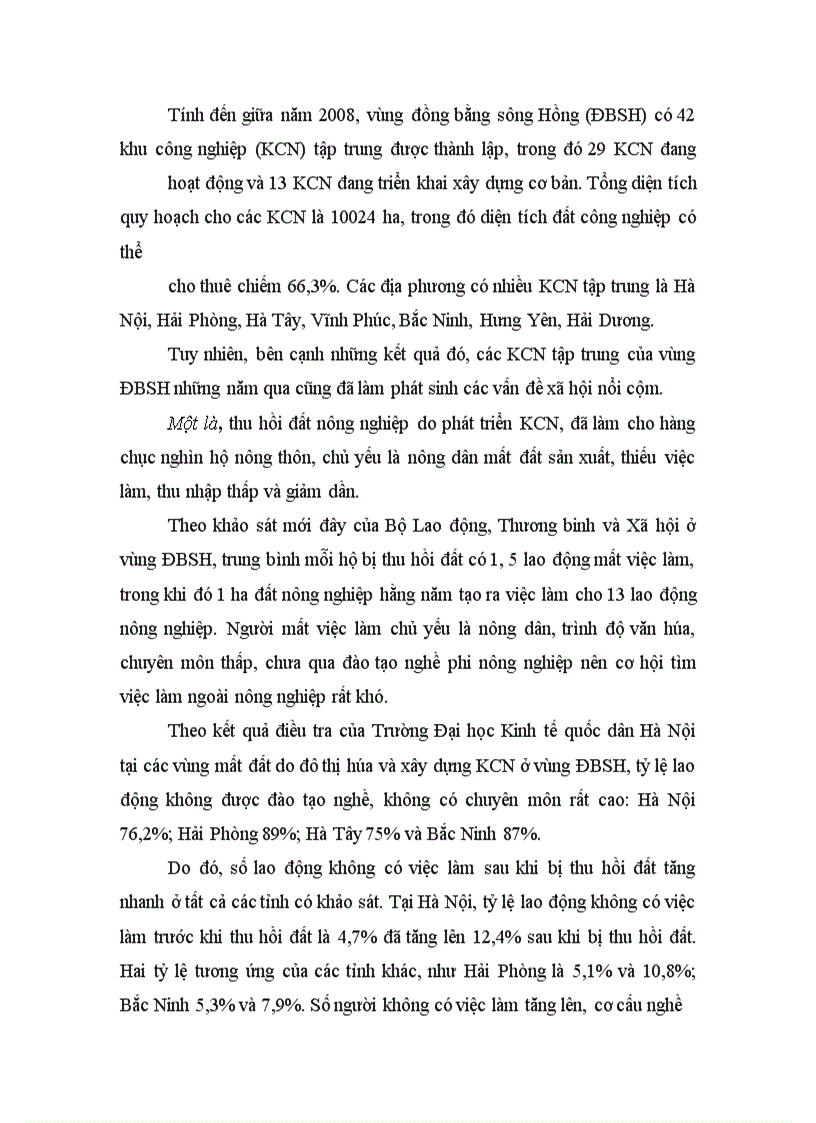 image for page Giải pháp cho vấn đề an ninh lương thực trong xu thế phát triển các khu công nghiệp vùng đồng bằng sông Hồng -