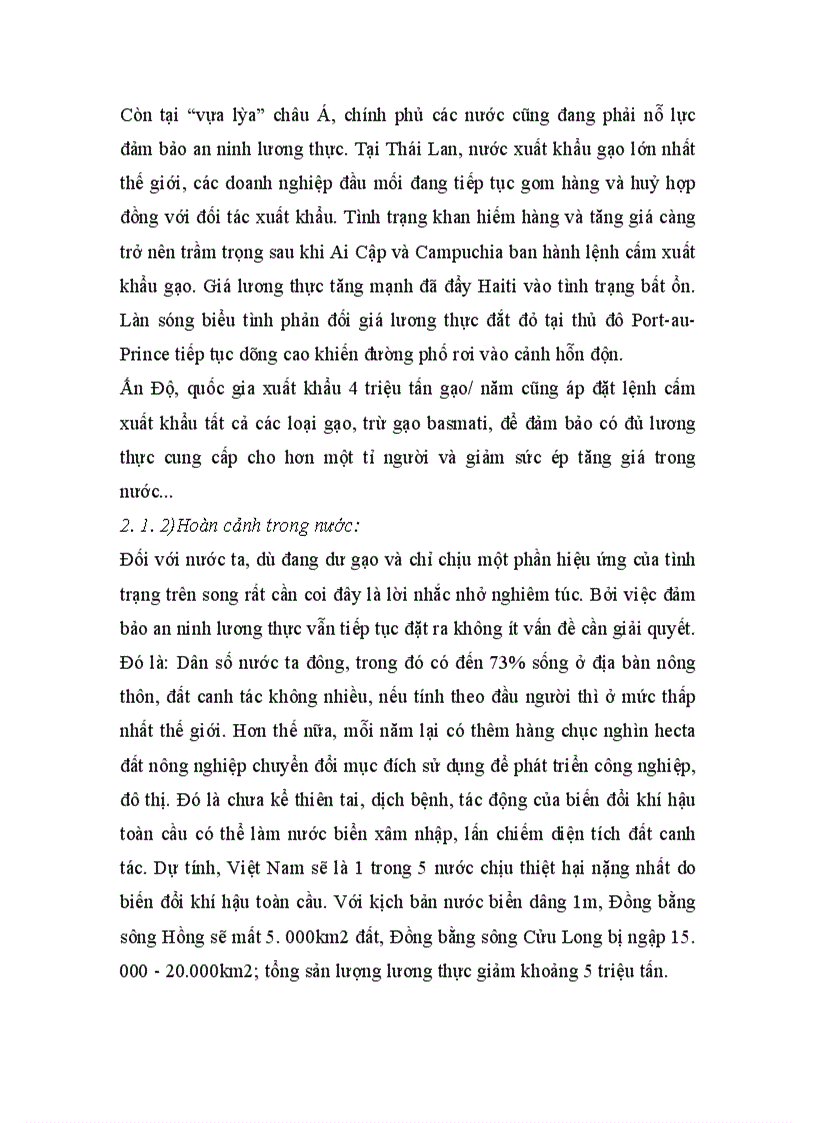 image for page Giải pháp cho vấn đề an ninh lương thực trong xu thế phát triển các khu công nghiệp vùng đồng bằng sông Hồng -