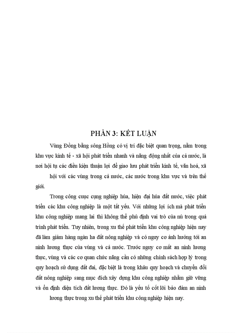 image for page Giải pháp cho vấn đề an ninh lương thực trong xu thế phát triển các khu công nghiệp vùng đồng bằng sông Hồng -