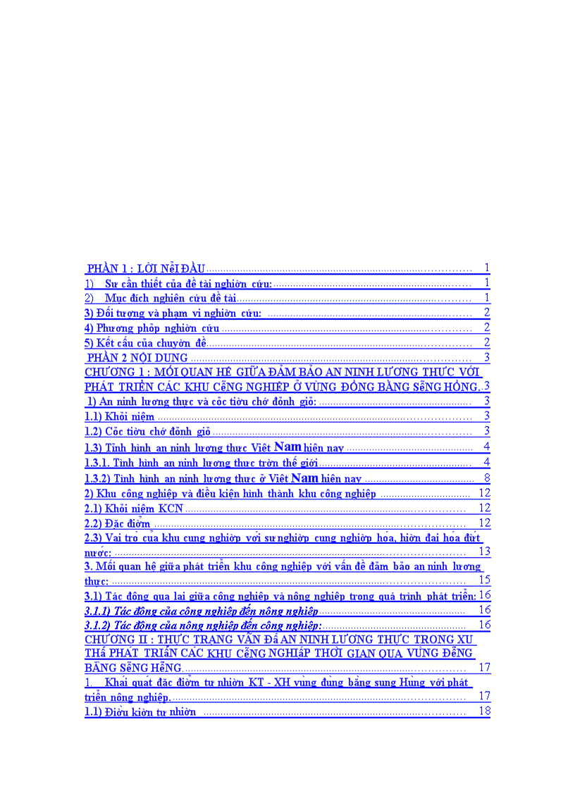 image for page Giải pháp cho vấn đề an ninh lương thực trong xu thế phát triển các khu công nghiệp vùng đồng bằng sông Hồng -