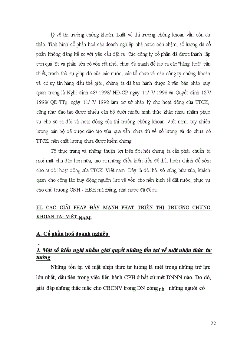 image for page Thị trường chứng khoán và các giải pháp phát triển thị trường chứng khoán ở Việt Nam