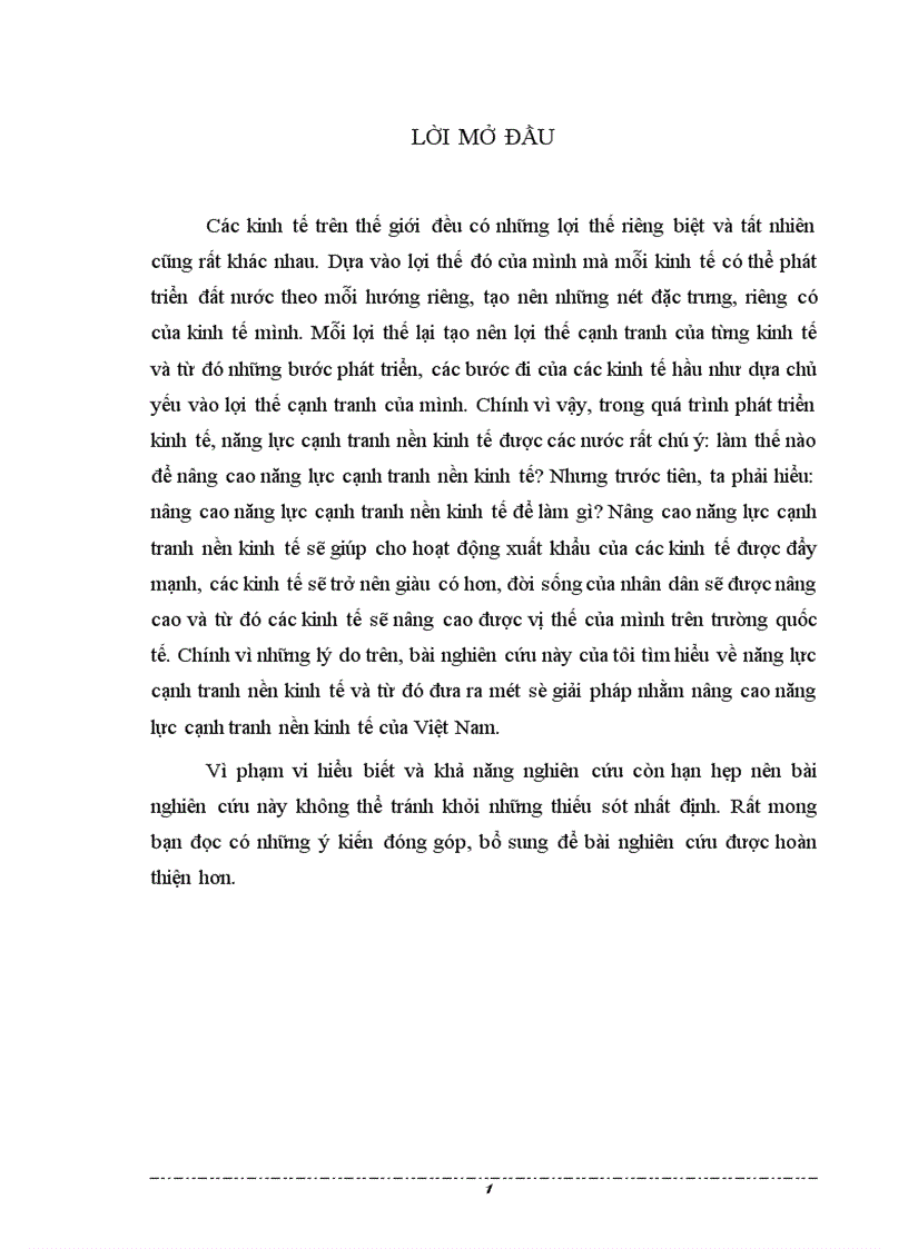 image for page Về năng lực cạnh tranh nền kinh tế và từ đó đưa ra một số giải pháp nhằm nâng cao năng lực cạnh tranh nền kinh tế của Việt Nam