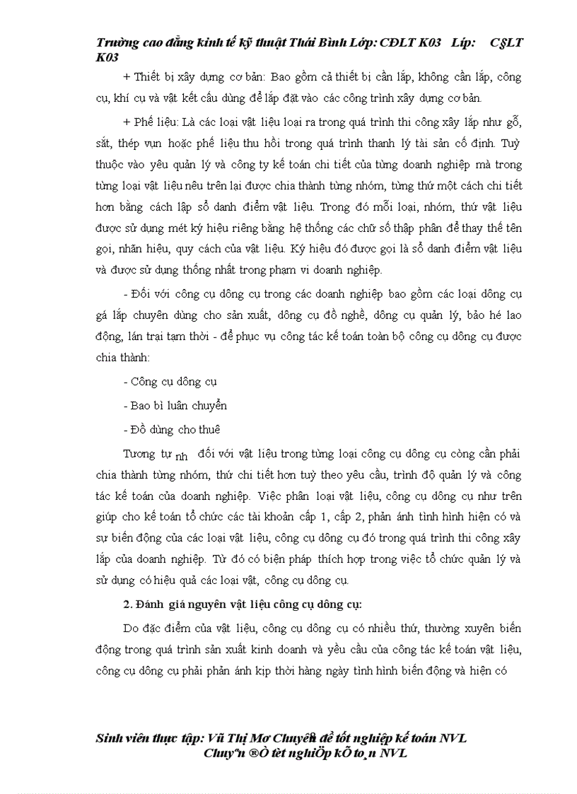 image for page Tổ chức công tác kế toán nguyên vật liệu, công cụ dụng cụ ở công ty cổ phần tư vấn đầu tư và XD Hợp Thành