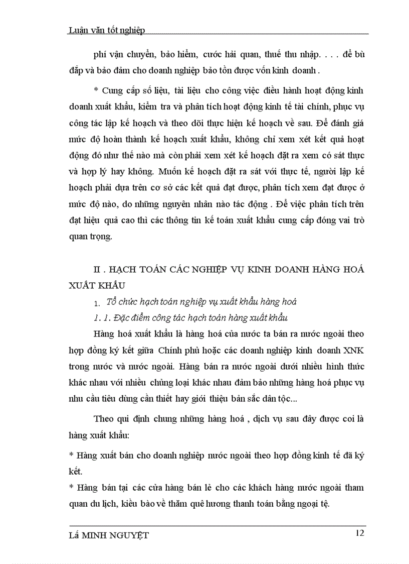 image for page Hoàn thiện tổ chức hạch toán các hoạt động xuất khẩu hàng hoá với việc nâng cao hiệu quả kinh doanh tại Công ty XNK tổng hợp và chuyển giao công nghệ VN