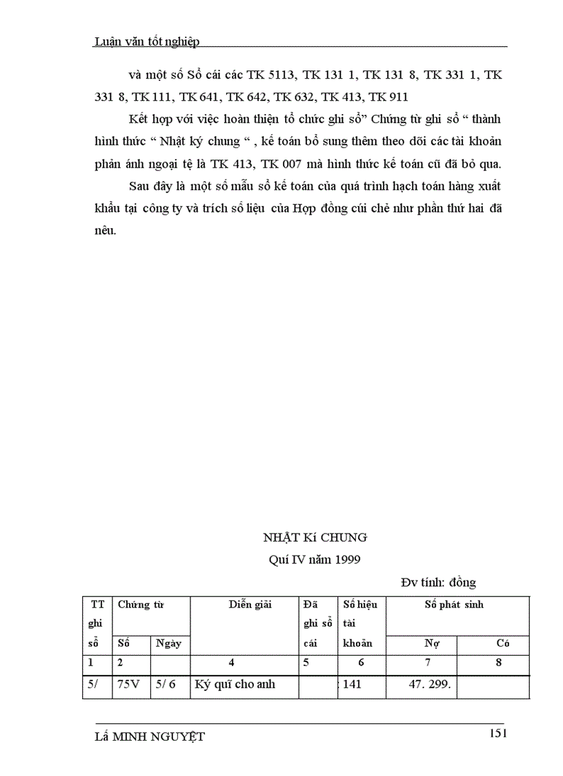 image for page Hoàn thiện tổ chức hạch toán các hoạt động xuất khẩu hàng hoá với việc nâng cao hiệu quả kinh doanh tại Công ty XNK tổng hợp và chuyển giao công nghệ VN