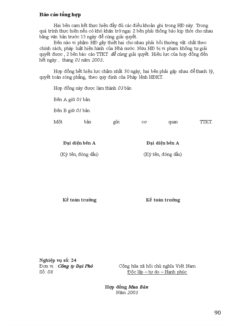 image for page Chi phí sản xuất kinh doanh của Công ty Đại Phú