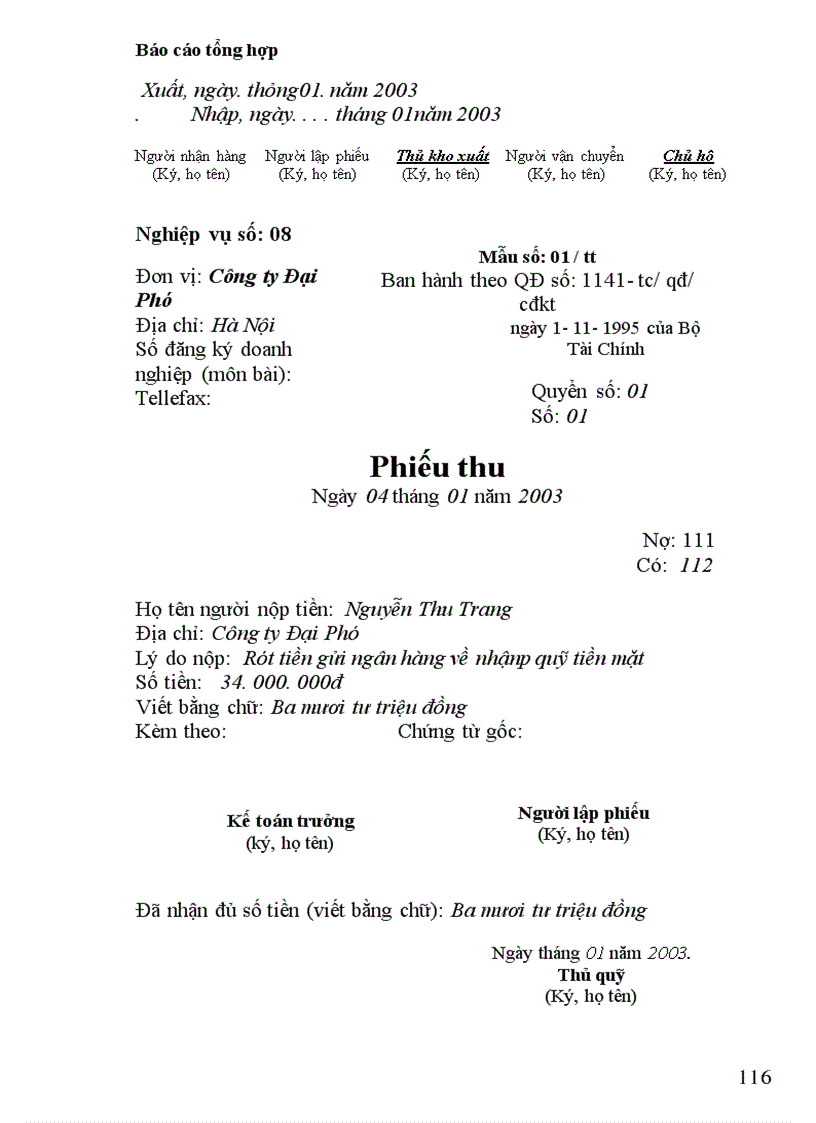 image for page Chi phí sản xuất kinh doanh của Công ty Đại Phú