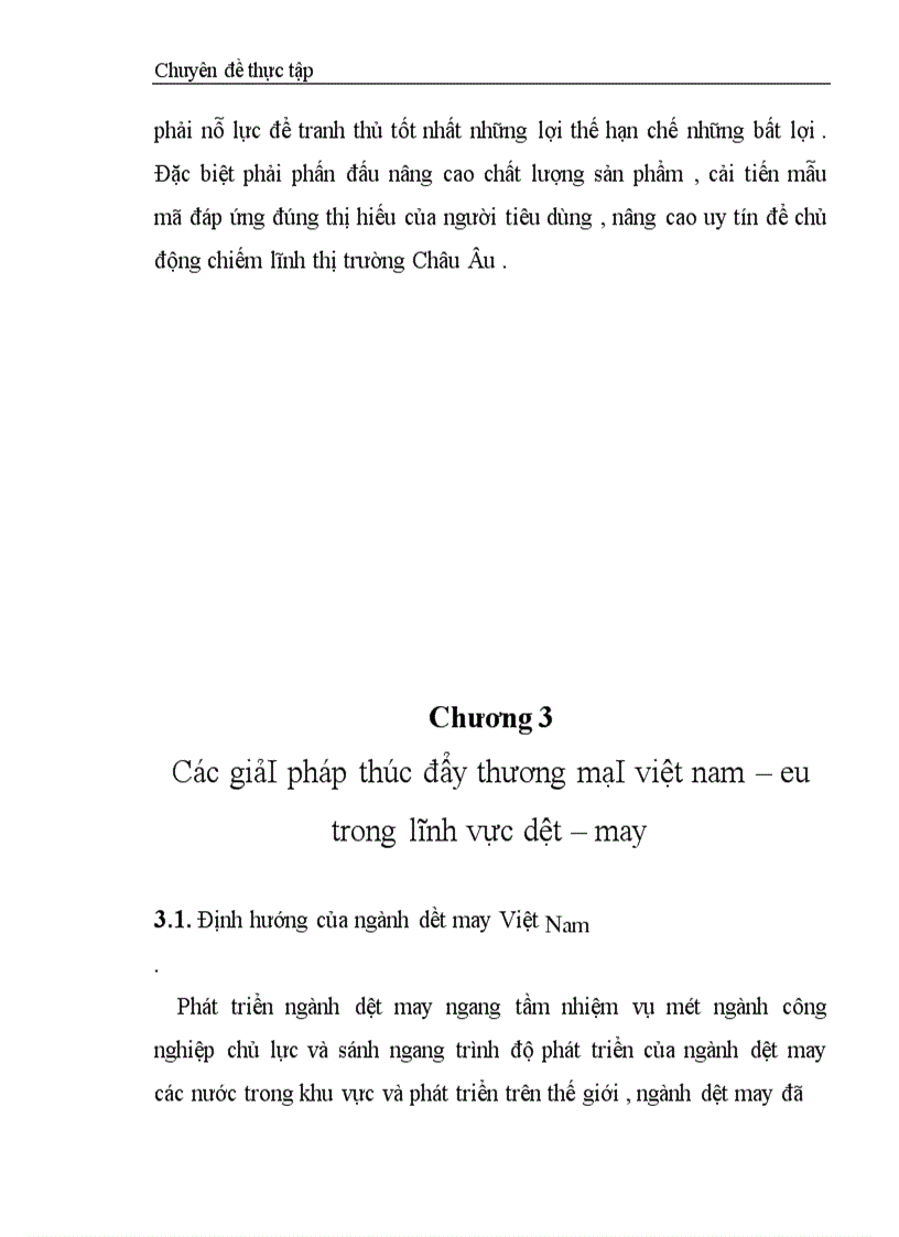 image for page Thực trạng thương mại Việt Nam – EU trong lĩng vực dệt may .