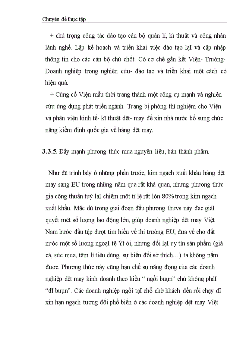 image for page Thực trạng thương mại Việt Nam – EU trong lĩng vực dệt may .