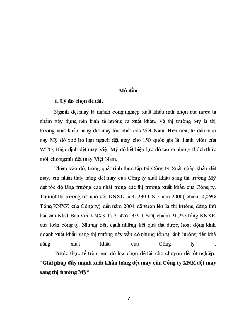image for page Giải pháp đẩy mạnh xuất khẩu hàng dệt may của Công ty Xuất nhập khẩu dệt may sang thị trường Mỹ