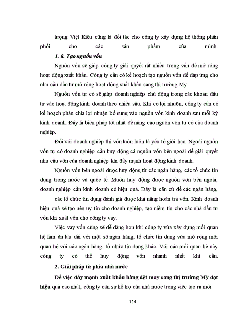 image for page Giải pháp đẩy mạnh xuất khẩu hàng dệt may của Công ty Xuất nhập khẩu dệt may sang thị trường Mỹ