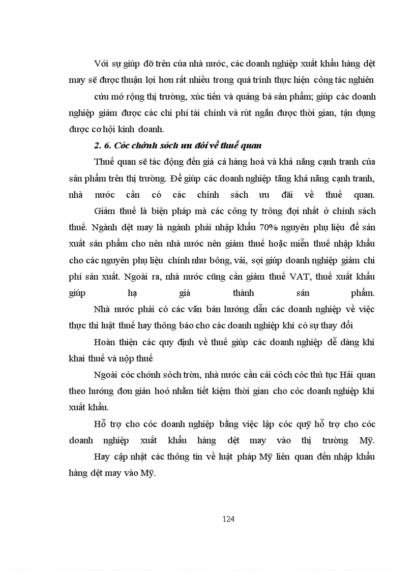 image for page Giải pháp đẩy mạnh xuất khẩu hàng dệt may của Công ty Xuất nhập khẩu dệt may sang thị trường Mỹ