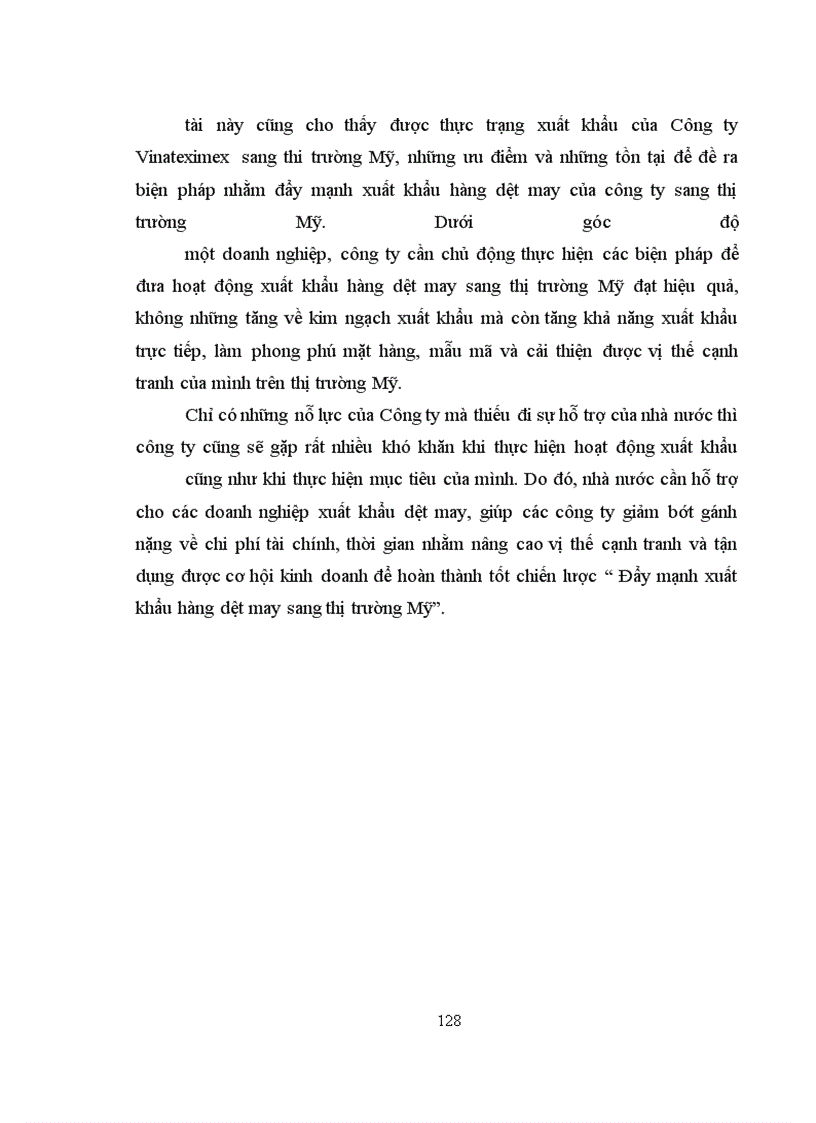 image for page Giải pháp đẩy mạnh xuất khẩu hàng dệt may của Công ty Xuất nhập khẩu dệt may sang thị trường Mỹ