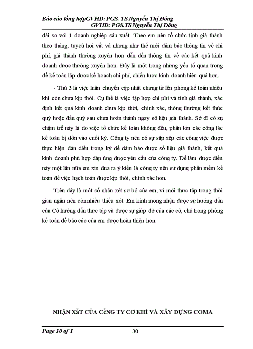 image for page Đặc điểm chung về bộ máy kế toán và công tác kế toán tại công ty cơ khí và xây dựng Coma