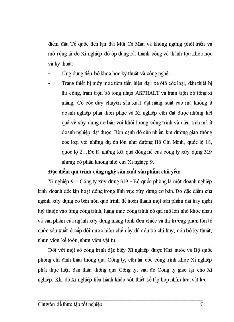 image for page Kế toán chi phí sản xuất và tính giá thành sản phẩm xây lắp tại Xí nghiệp 9 - Công ty xây dựng 319 - Bộ quốc phòng