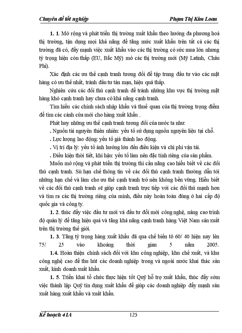 image for page Giải pháp thực hiện kế hoạch xuất khẩu các mặt hàng chủ lực của Việt Nam thời kỳ 2001-2005