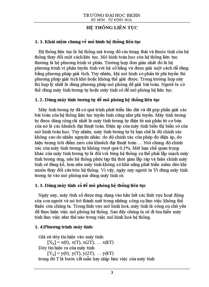 image for page Dùng máy tính khảo sát quá trình quá độ của hệ điều khiển tự động