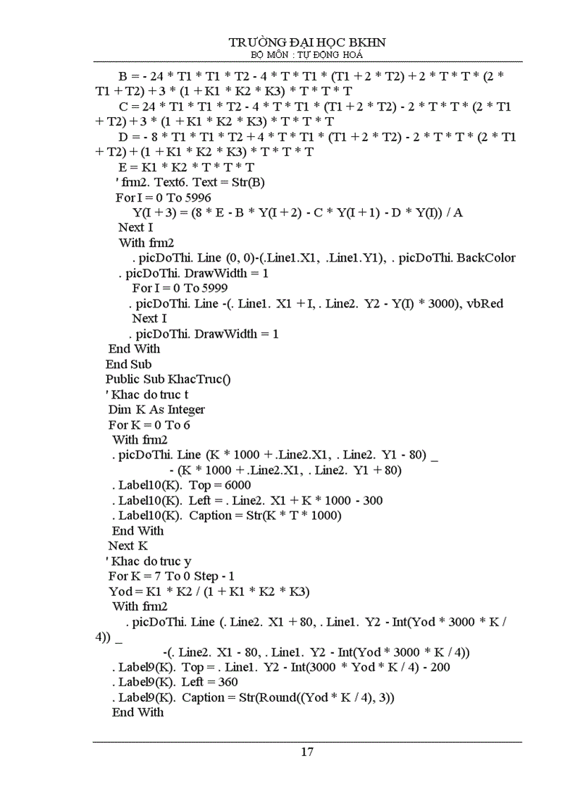 image for page Dùng máy tính khảo sát quá trình quá độ của hệ điều khiển tự động