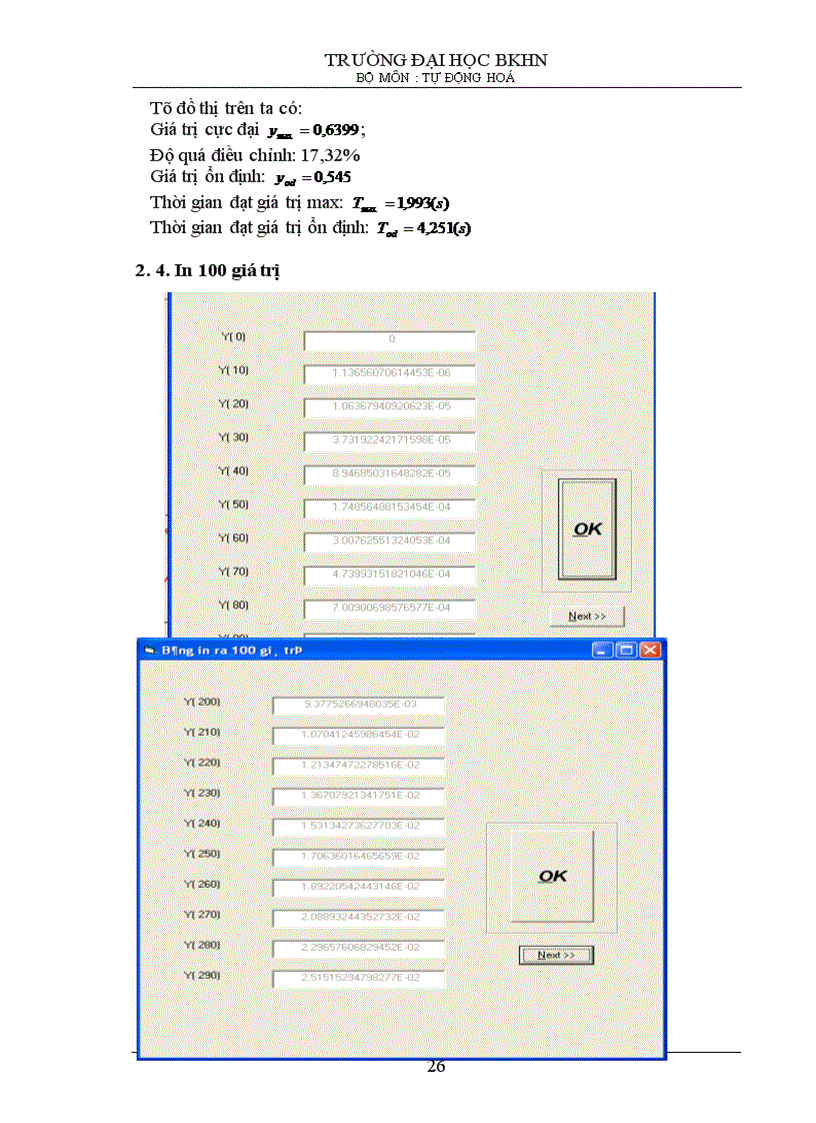 image for page Dùng máy tính khảo sát quá trình quá độ của hệ điều khiển tự động