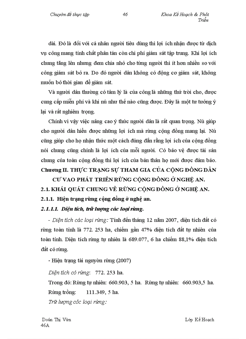 image for page Tăng cường sự tham gia của cộng đồng dân cư vào quản lý rừng cộng đồng tại tỉnh Nghệ An trong giai đoạn (2007-2015)