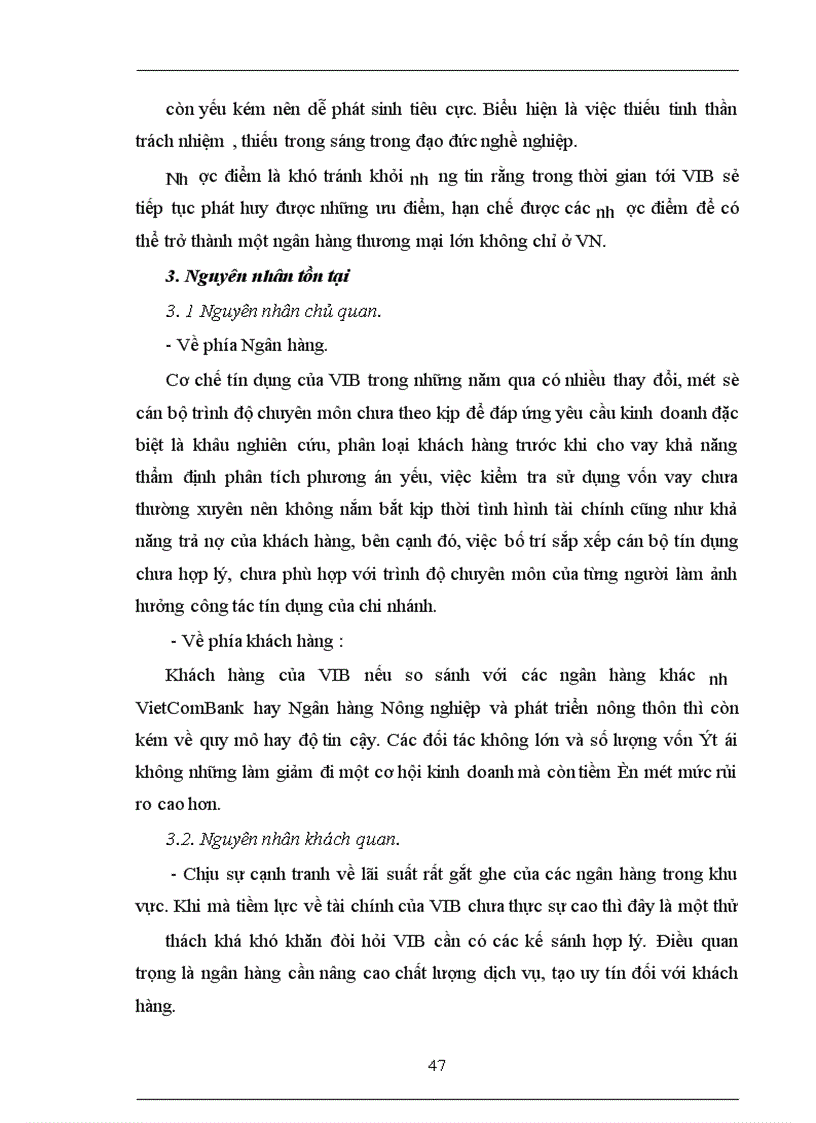 image for page Giải pháp phòng ngừa và hạn chế rủi ro tín dụng tại Ngân hàng Thương mại cổ phần Quốc tế (VIB Bank)