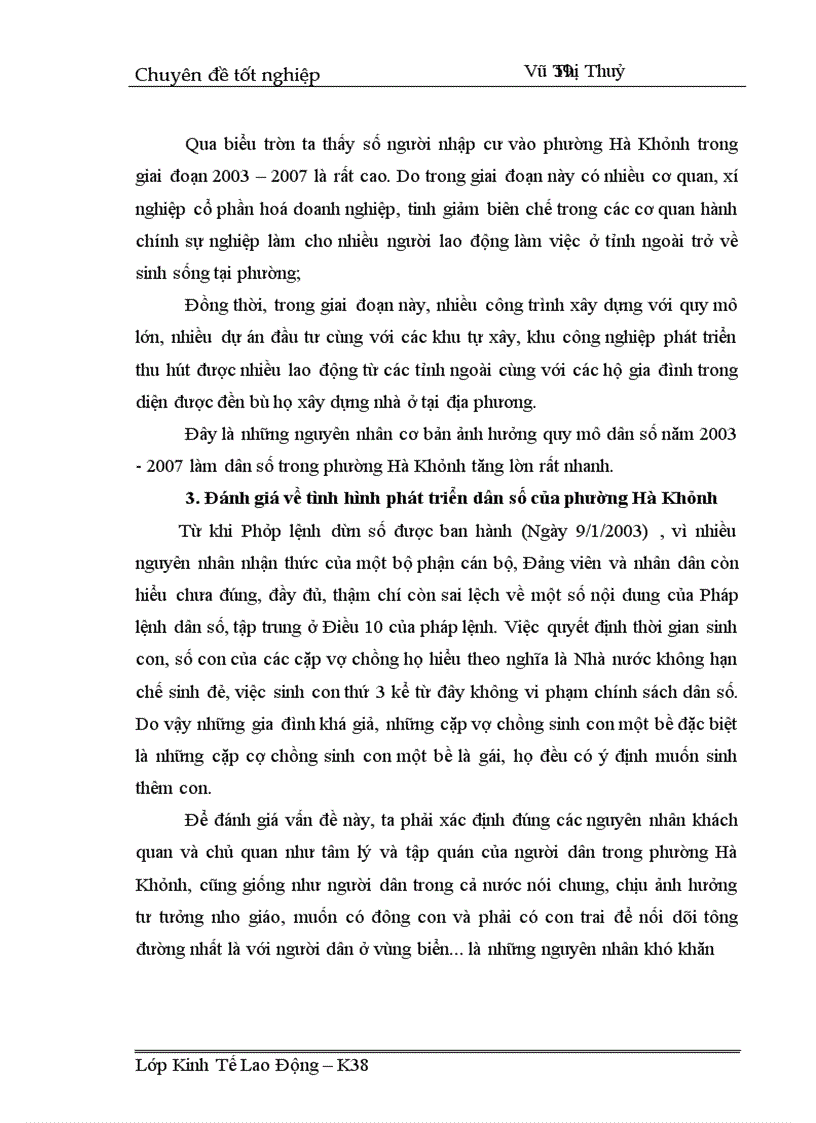 image for page Phân tích tình hình biến động dân số phường Hà Khánh trong giai đoạn hiện nay