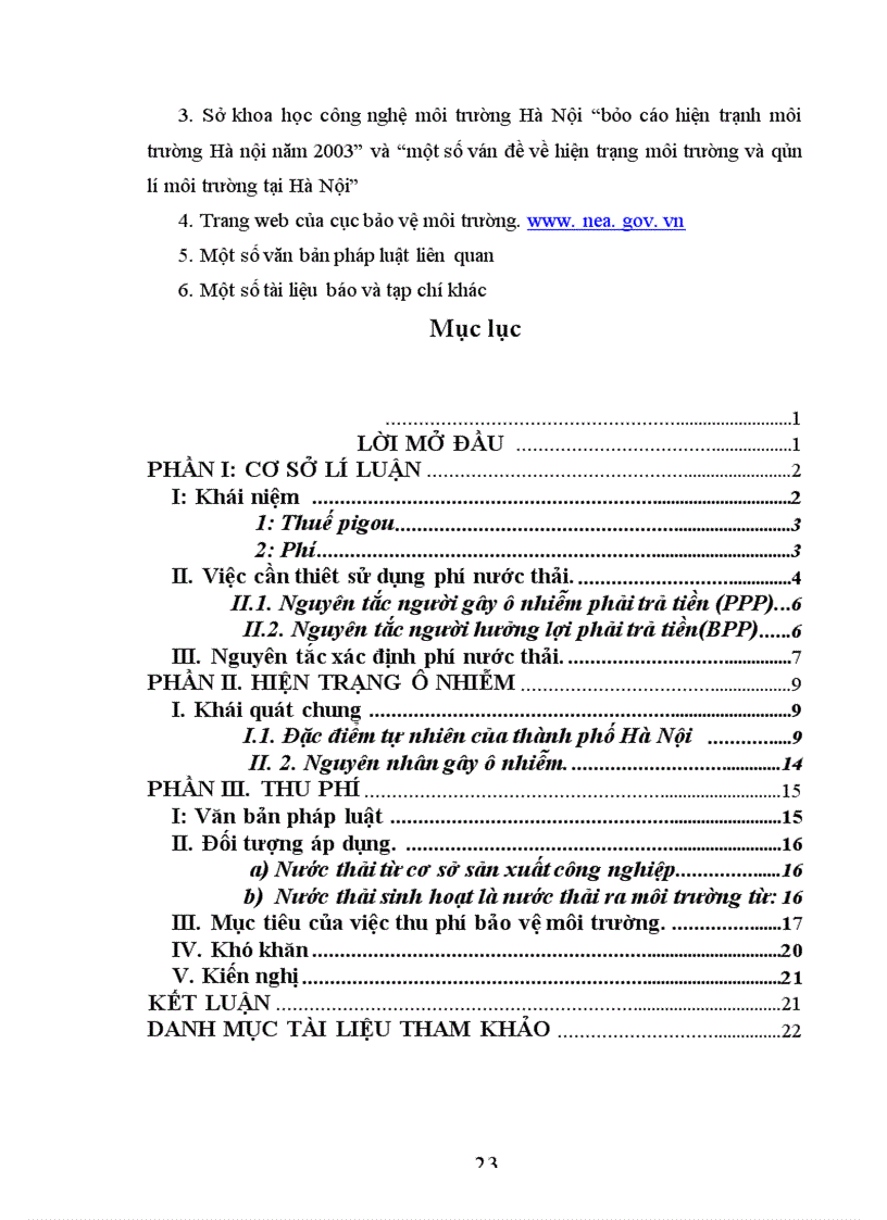 image for page Thu phí bảo vệ môi trường.