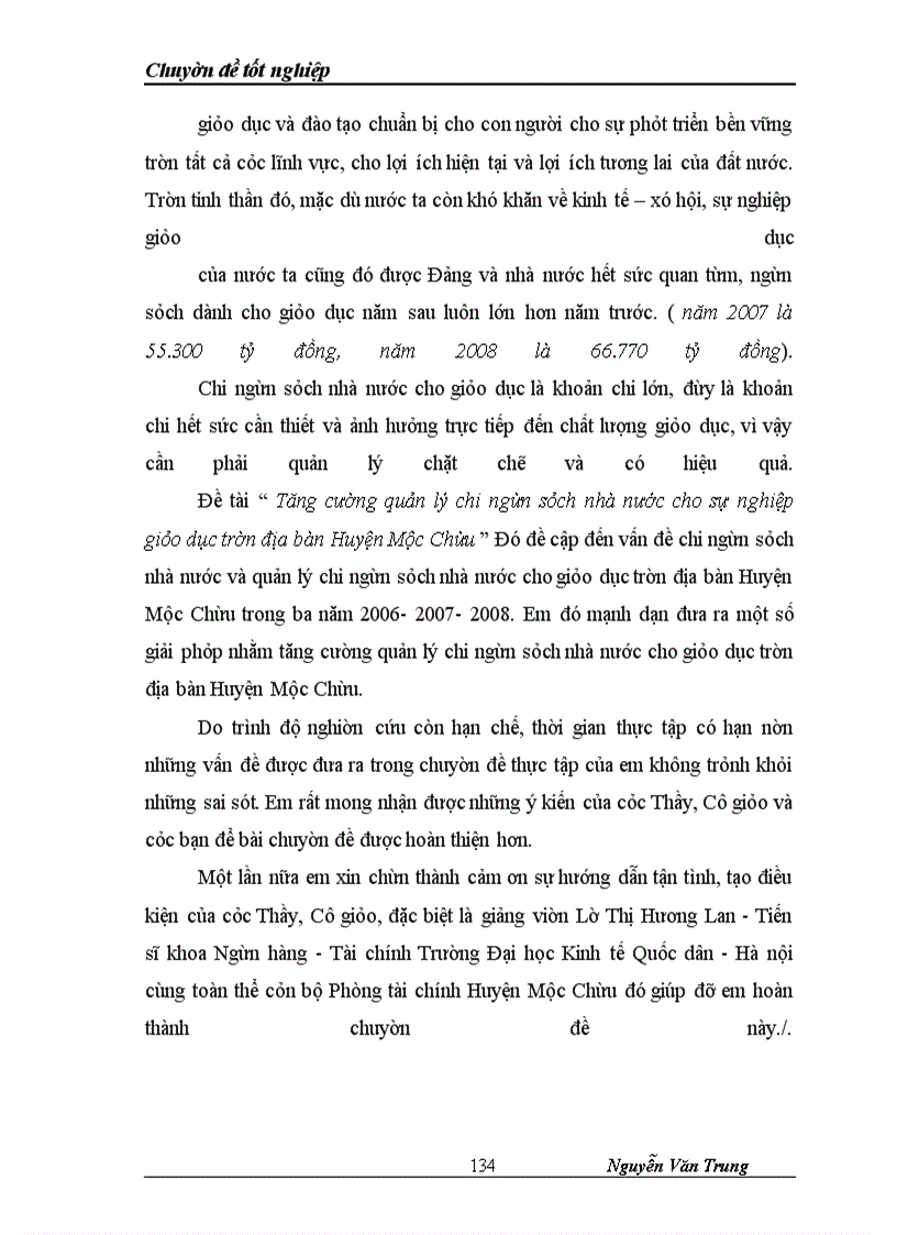 image for page Tăng cường quản lý chi thường xuyên ngân sách nhà nước cho sự nghiệp giáo dục huyện Mộc Châu