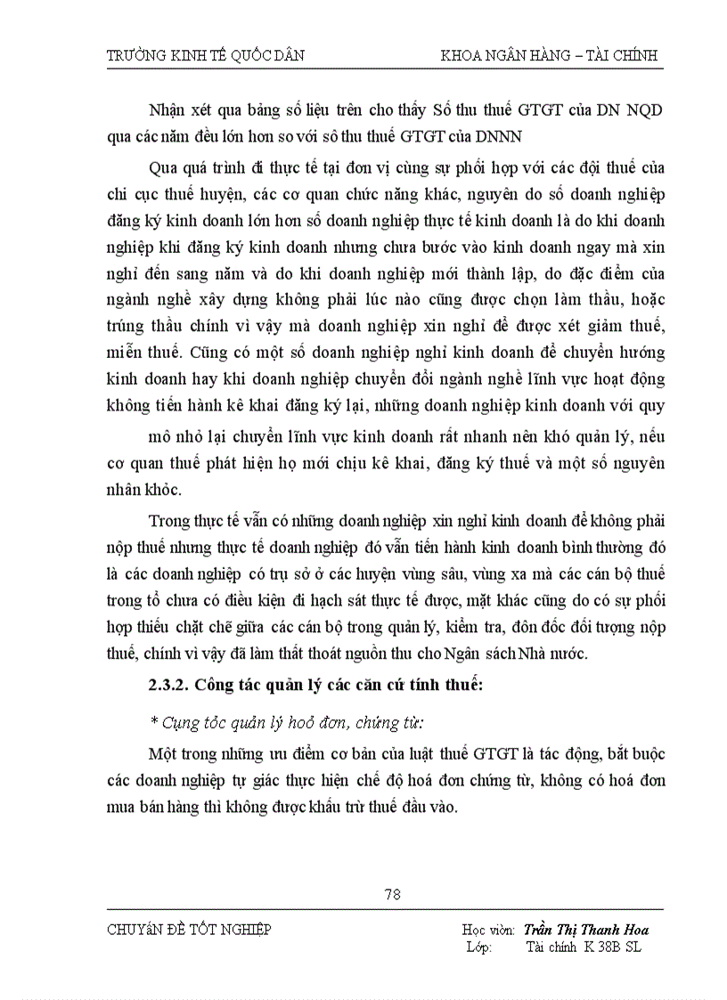 image for page Tăng cường quản lý thu thuế GTGT đối với các doanh nghiệp ngoài quốc doanh trên địa bàn Huyện Mộc Châu - Tỉnh Sơn La