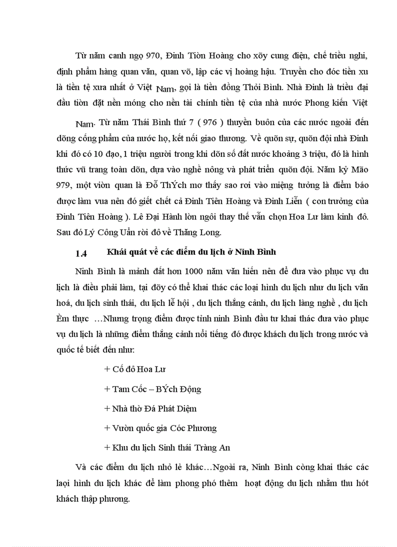 image for page Một số giải pháp khai thác thắng cảnh du lịch tại Ninh Bình để phục vụ kinh doanh du lịch