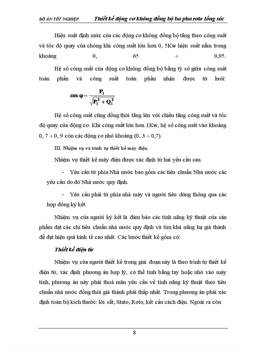 image for page Thiết kế động cơ không đồng bộ ba pha roto lồng sóc