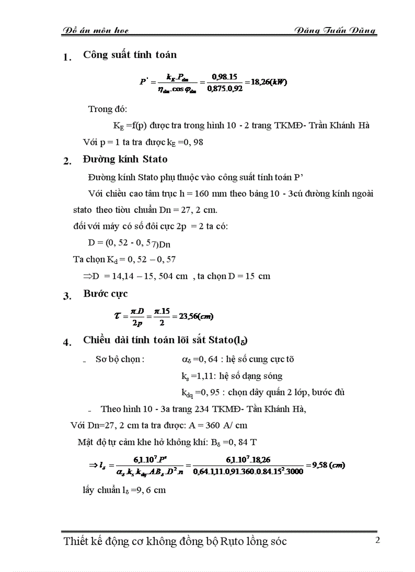 image for page Thiết kế Động cơ không đồng bộ 3 pha rôto lồng sóc
