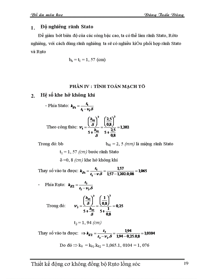 image for page Thiết kế Động cơ không đồng bộ 3 pha rôto lồng sóc
